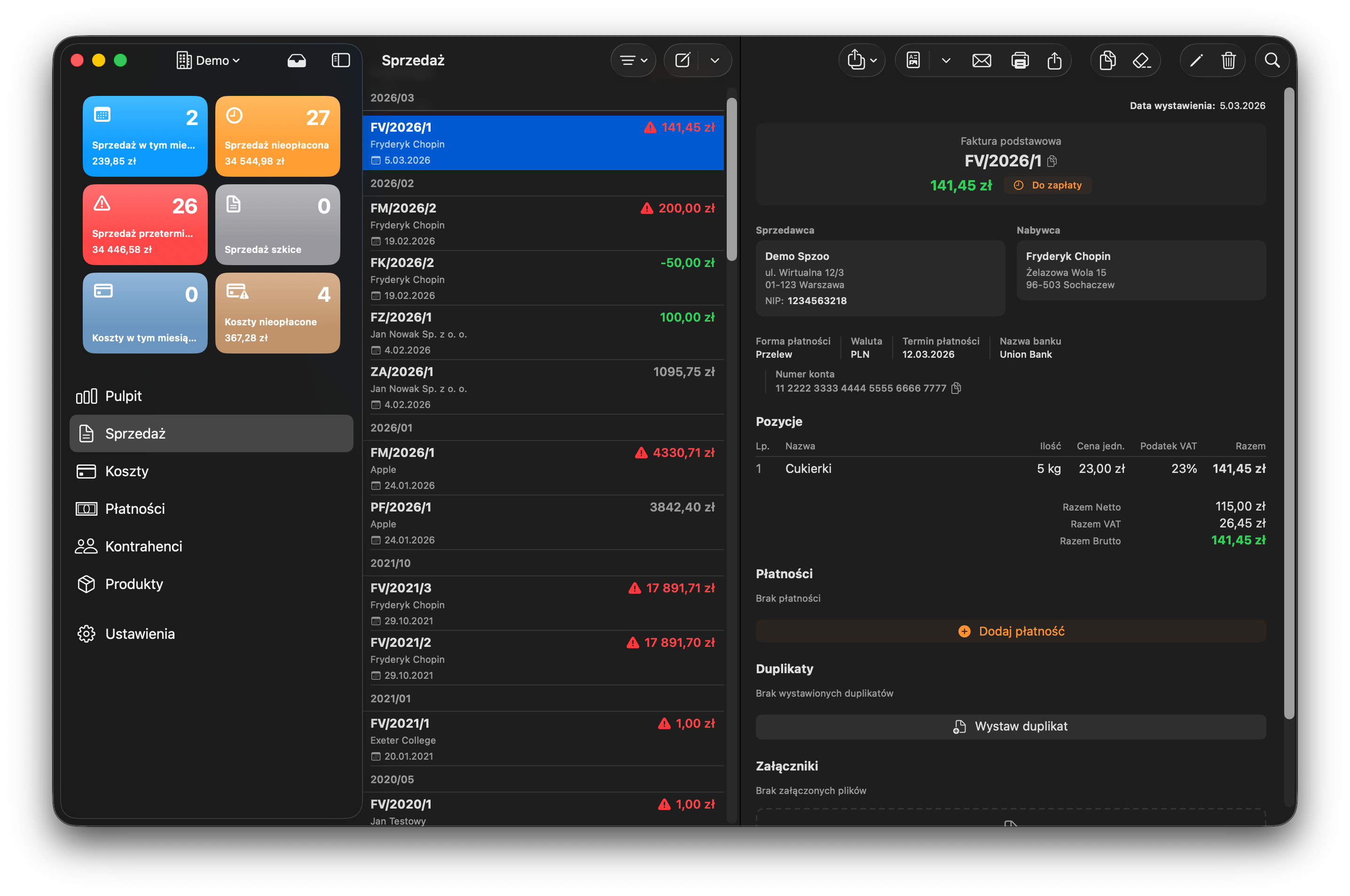 MyInvoice on iPhone and Mac